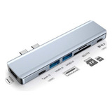 Adaptador Hdmi Thunderbolt 4k Usb 3.0 Mobible-c Hub Gris