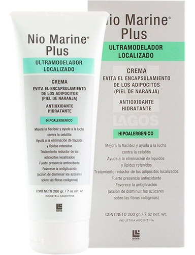 Nio Marine Plus Crema Anti Celulitis Ultramodeladora Lagos