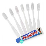 Escova Dental Simples + Creme Dental 18g | Kit Com 10 Und