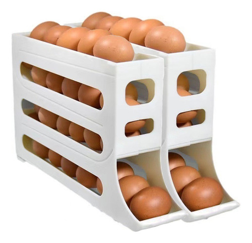Organizador Automático De Huevos Enrollables Con 4 Cámaras Y