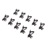 10 Unidades De Metal Negro Mini 8 Mm Lavalier Solapa Clip Mi