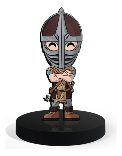 Totem Pequeno Boneco Skyrim Arrow In The Knee 7cm + Base