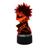 Acrílico 3d Lámpara Anime Mi Héroe Academia Dabi Luz Led