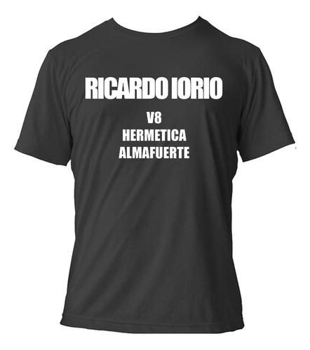 Remera Ricardo Iorio Hermetica V8 Almafuerte Rock Nacional