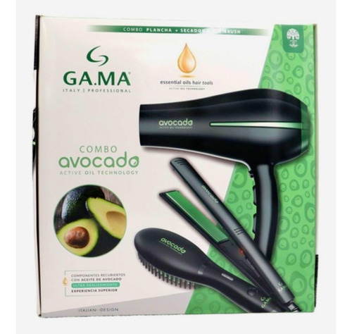 Kit Gama Avocado ( Plancha,secador,minibrush)