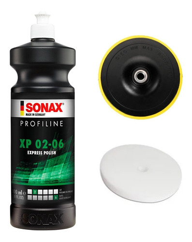 Kit Sonax Xp 02-06 3en1 + Backing Plate + Pad Pulido 5