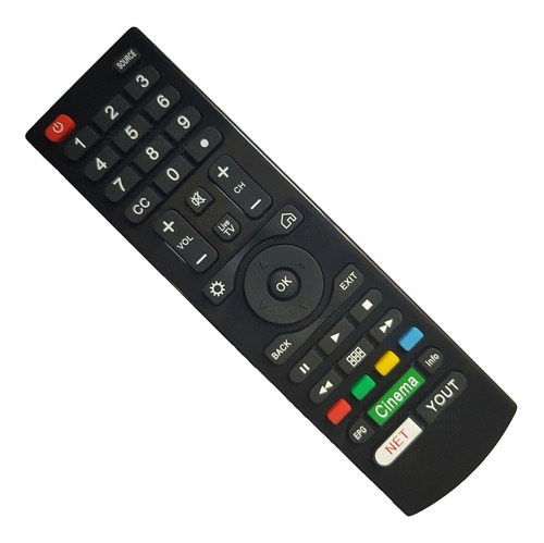 Control Remoto En2c28 Para Tedge Ths Noblex Hisense Smart Tv