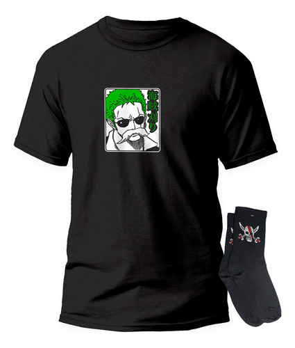 Playera Zoro Con Bigote Y Calcetas Shanks One Piece Anime