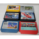 Lote De 6 Jogos Famicom Nes 60 Pinos Original Japonês 