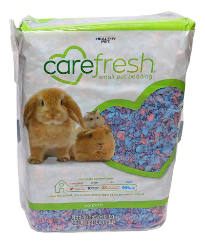 Sustrato Carefresh Confetti 23 L Para Hamster, Conejo 1.4kg 