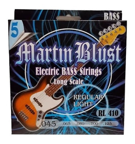 Encordado 5 Cuerdas Bajo Martin Blust 045 Rl405