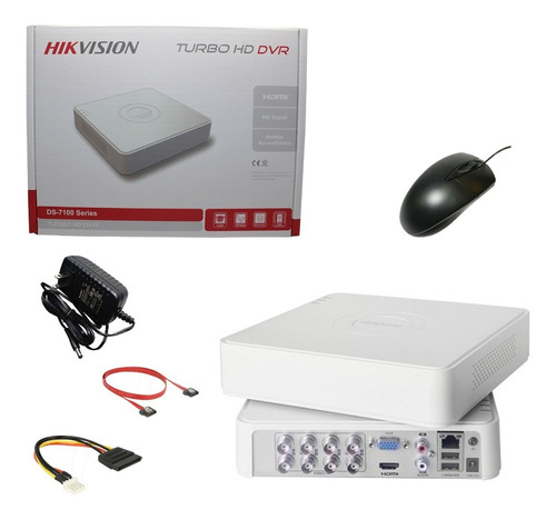 Mini Dvr Hikvision 8ch Hdtvi/ahd/cvbs 1080p Lite