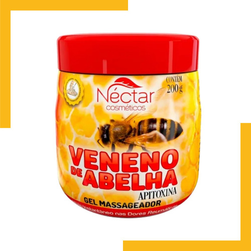 Gel De Massagem Néctar Cosméticos Veneno De Abelha 200g