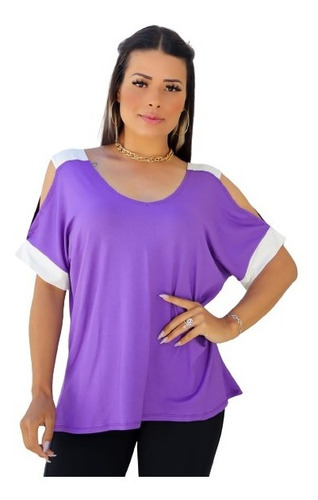 Camisa Feminino Bata Vazada Blusa Para O Verao Roupa Barata