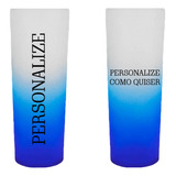 20 Copos Longdrink Degrade Azul- Personalizado 