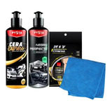 Renovador Negro + Cera Brillo + Kit Cadena Gratis Paño 