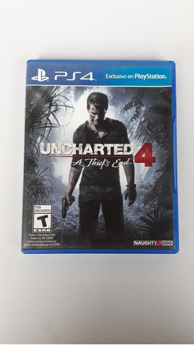 Uncharted 4 Ps4 Midia Fisica Original 