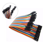 40 Cables Jumpers Dupont H-h M-m H-m 20cm Arduino Raspberry