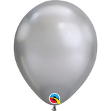 Balão De Látex 11  Prata Cromado - 25 Unid/pct Qualatex