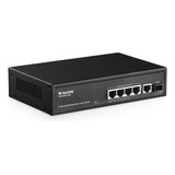 Mokerlink Conmutador Poe De 5 Puertos 2.5 Gigabit Con 10g Sf