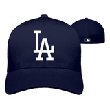 Gorra Los Angeles Dodgers Azul Marino Cerrada Flex Mbl