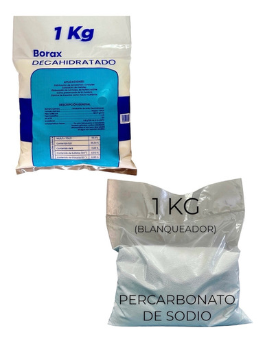 Bórax 1 Kg + Percarbonato De Sodio 1 Kg