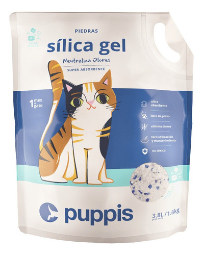 Arena Sílica Gel Puppis Sin Brisa Fresca 3.8 Lb