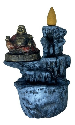 Incensário Cascata Buda - Decoração Estatua 15cm