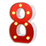 8 Led Marquesina Letras Luces 26 Alfabeto Rojo Agradabl...