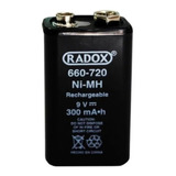 3 Bateria Pila Cuadrada Recargable Ni-mh 9v 300 Mah