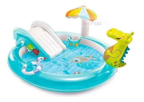 Piscina Inflable Centro De Juego Lagarto Intex Tobogán Juego