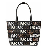 Bolsa Tote Michael Kors Monogram Marrón Multicolor