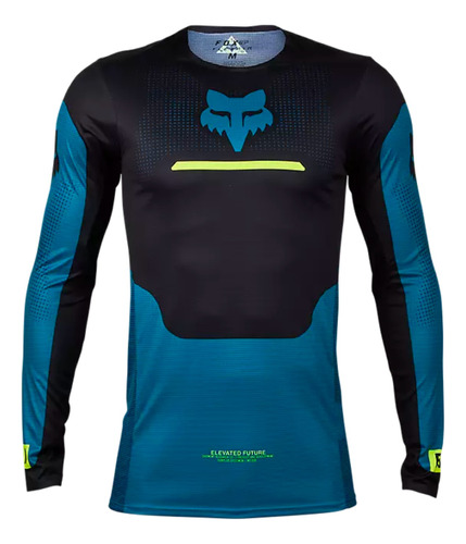 Jersey Fox Modelo Flexair Optical Azul Para Motocross