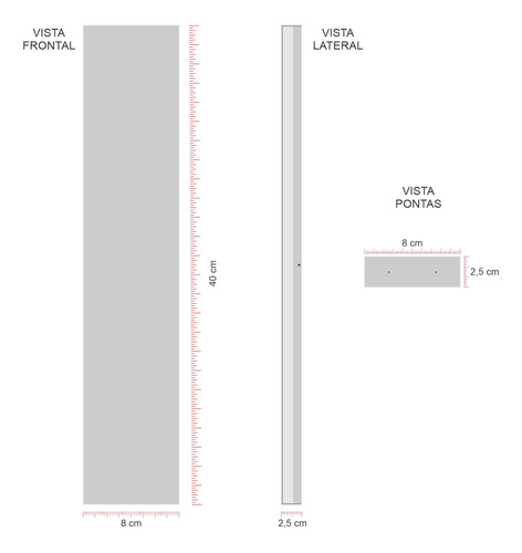 Arandela Luminalux Fit Alx40we 40cm Ip66 Externa Piscina