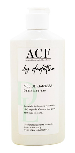 Acf Dadatina Gel De Limpieza Doble Facial Apto Vegano 200gr