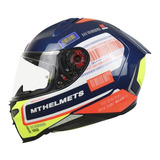 Casco Moto Mt Revenge 2 Rs A0 Azul Perla Brillo Dafy Store