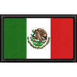 Pack 10 Mexico Parche Bandera Bordada