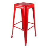 Silla Piso Tolix Metal Taburete Comedor Bar Lf5-03h Rojo