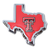 Texas Tech University Red Raiders - Emblema De Metal Cromado