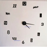 Reloj Grande Para Pared Adhesivo 3d, Espectacular 