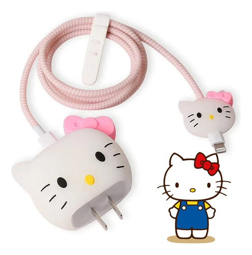 Funda De Cargador Hello Kitty Protector Kuromi Apple 20w