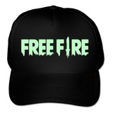 Gorra Free Fire Brillan En La Oscuridad