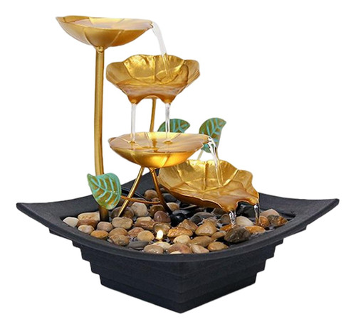 Cascada Interior Golden Lotus Leaf Office Home Decor Para El