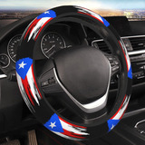 Funda Para Volante Con Bandera De Puerto Rico Para Hombres Y