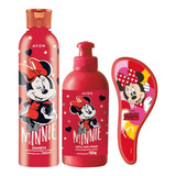 Minnie Combo X 3  Champu+crema Para Peinar +cepillo