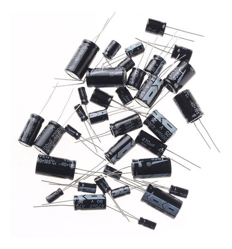 100 Unidades Capacitor 10uf 16v Electrolitico 10mf X 16v