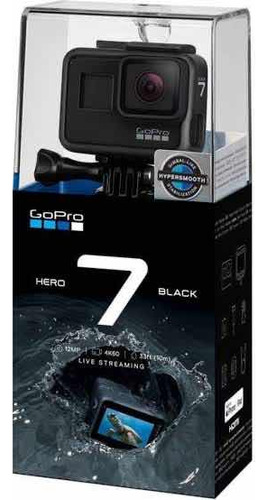 Câmera Gopro Hero 7 Black À Prova Dágua 12mp 4k Wifi E Caixa