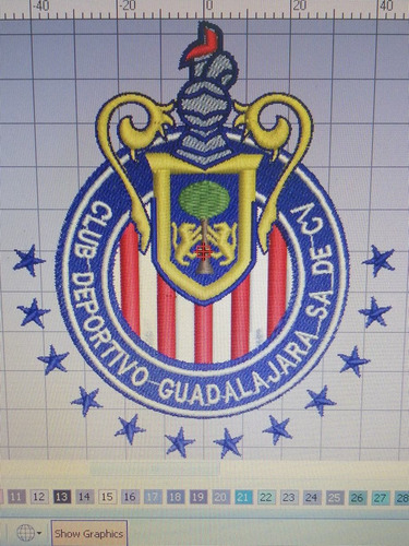Ponchado De Logo De Chivas