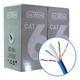 Bobina Cable Utp Cat 6 Azul 200m 8 Hilos Saxxon Cctv Redes