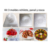 Kit Molde Rehilete, Panal Y Rosca Para Gelatina 